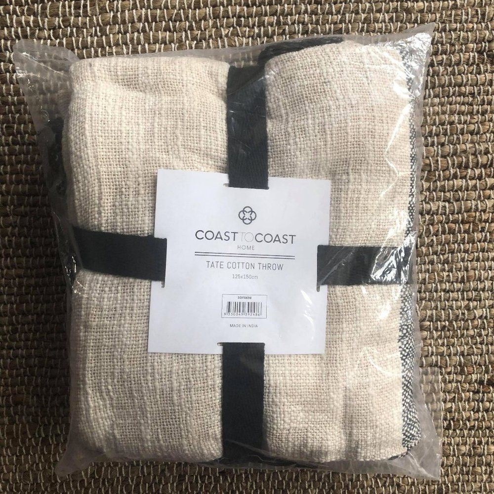 Tate Cotton Throw - Picture 2 of 2